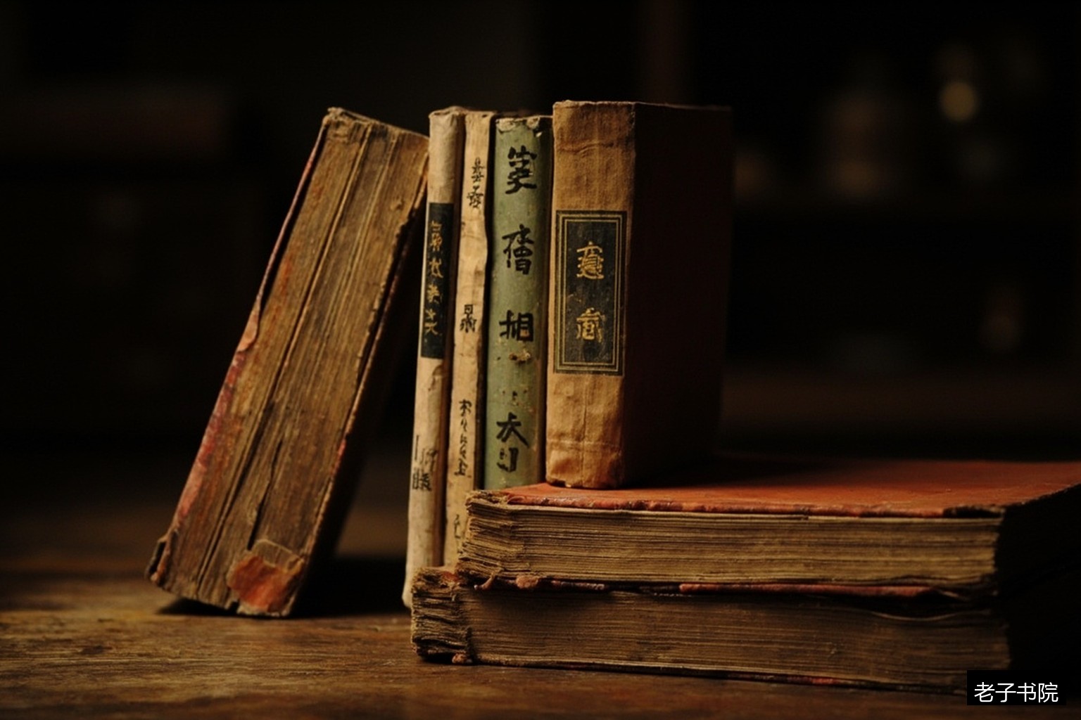 三本古籍品字形