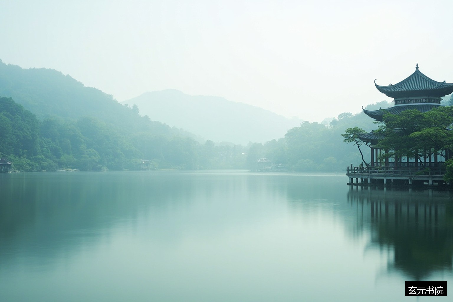 学府湖畔博雅塔