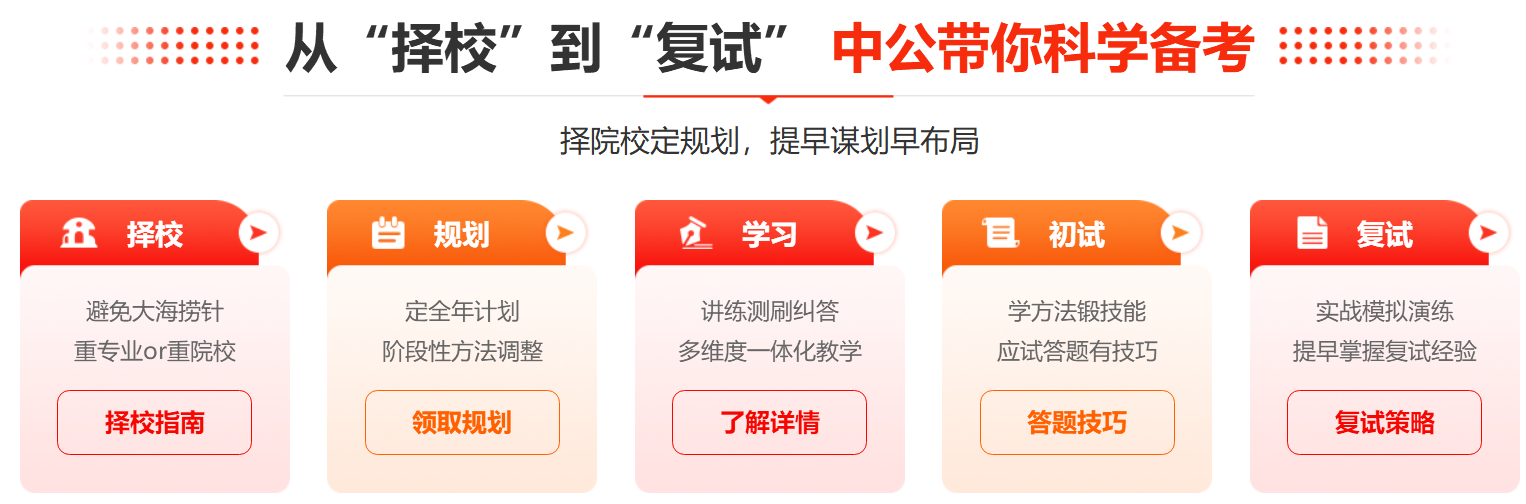 中公考研全年集训营
