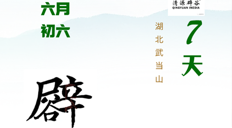 武当清源7天辟谷营来源课程海报