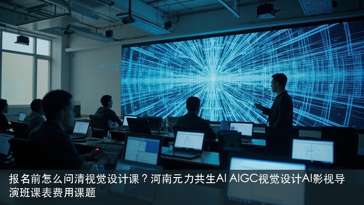 报名前怎么问清视觉设计课？河南元力共生AI AIGC视觉设计AI影视导演班课表费用课题