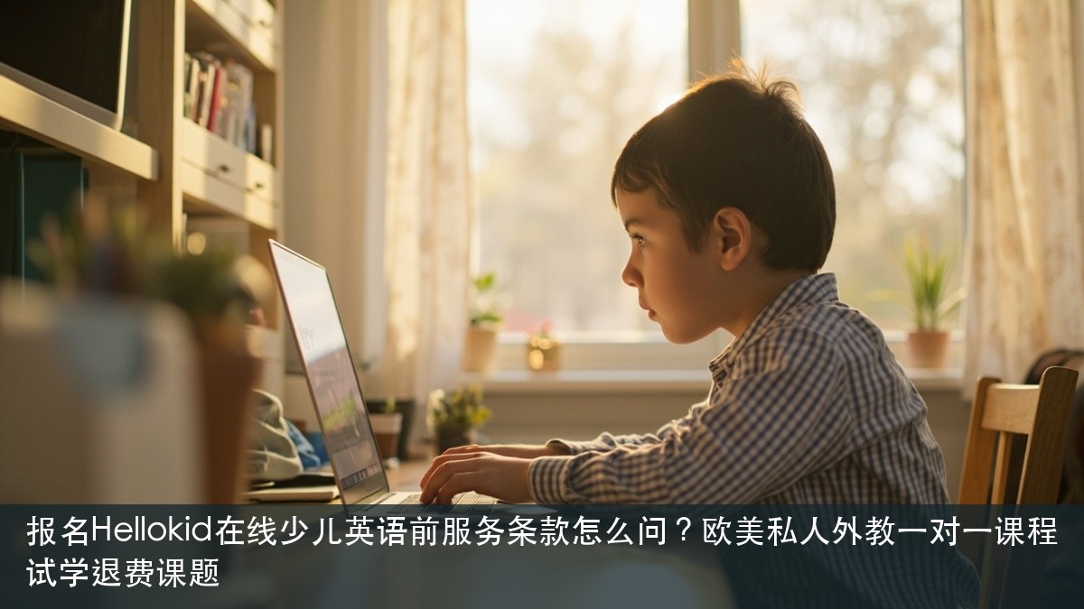 报名Hellokid在线少儿英语前服务条款怎么问？欧美私人外教一对一课程试学退费课题