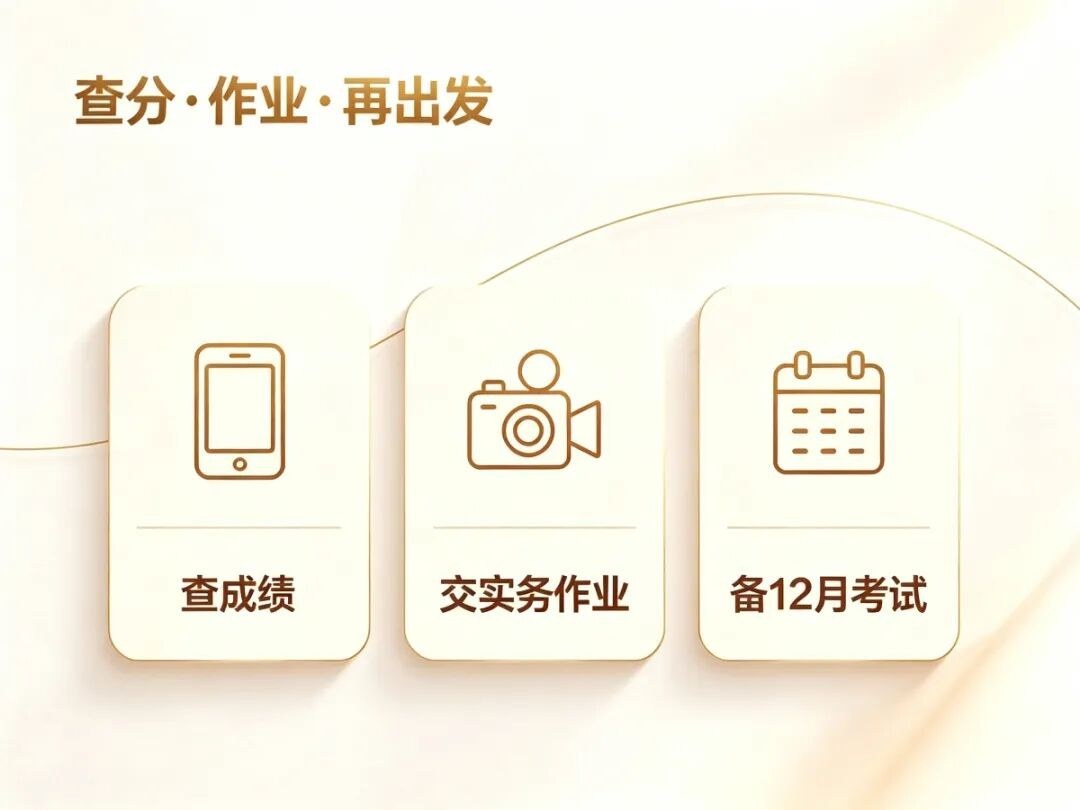 已经查到成绩，先确认两件事