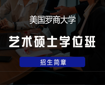 美国罗商大学艺术硕士学位班来源课程海报