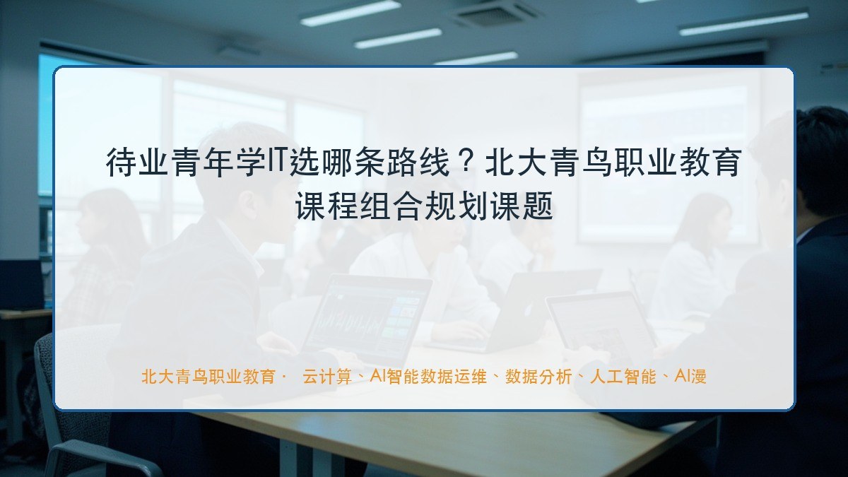 待业青年学IT选哪条路线？北大青鸟职业教育课程组合规划课题
