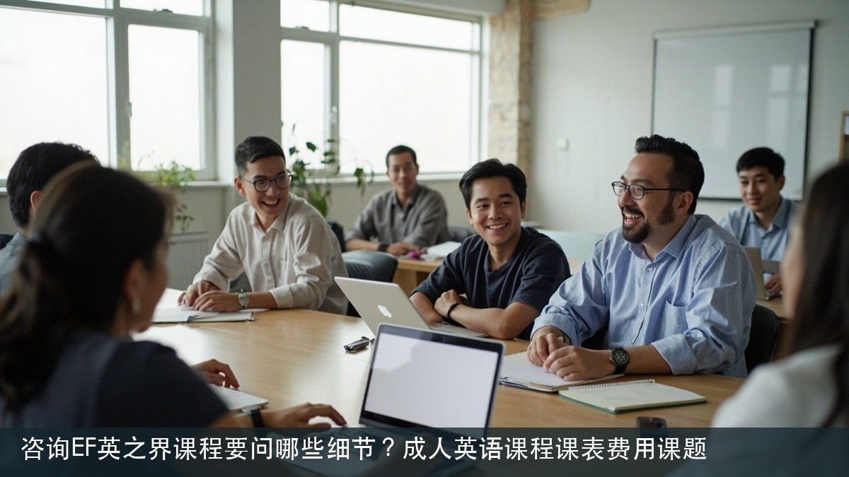 咨询EF英之界课程要问哪些细节?成人英语课程课表费用课题