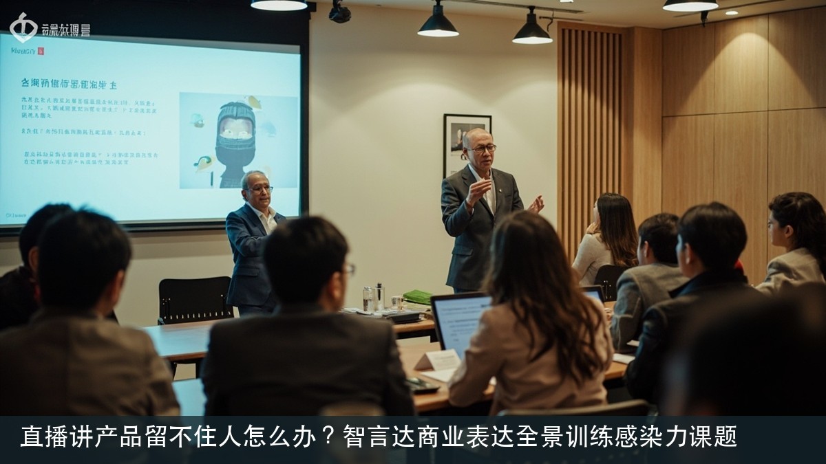 直播讲产品留不住人怎么办？智言达商业表达全景训练感染力课题