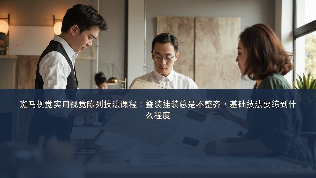 斑马视觉实用视觉陈列技法课程：叠装挂装总是不整齐，基础技法要练到什么程度