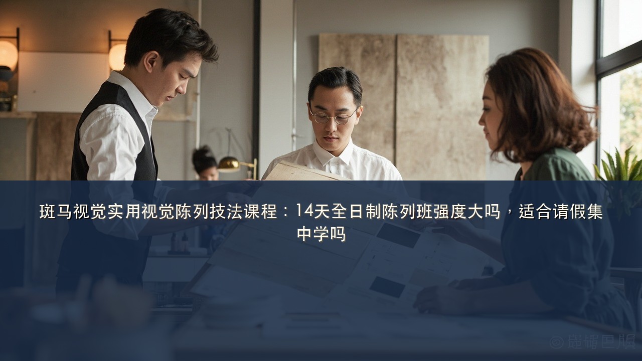 斑马视觉实用视觉陈列技法课程：14天全日制陈列班强度大吗，适合请假集中学吗
