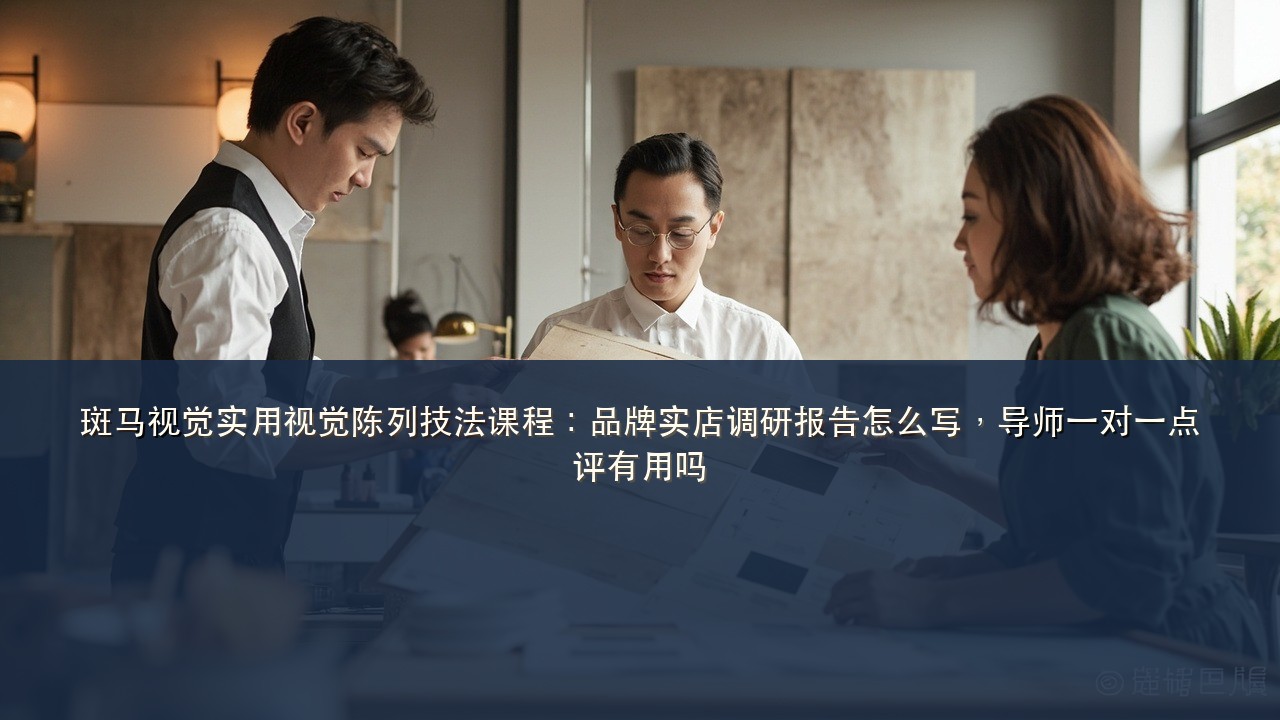 斑马视觉实用视觉陈列技法课程：品牌实店调研报告怎么写，导师一对一点评有用吗