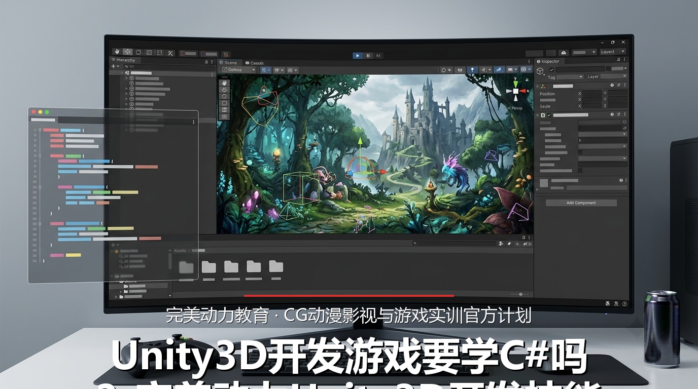 Unity3D开发游戏要学C#吗？完美动力Unity3D开发技能培训班要学多久？