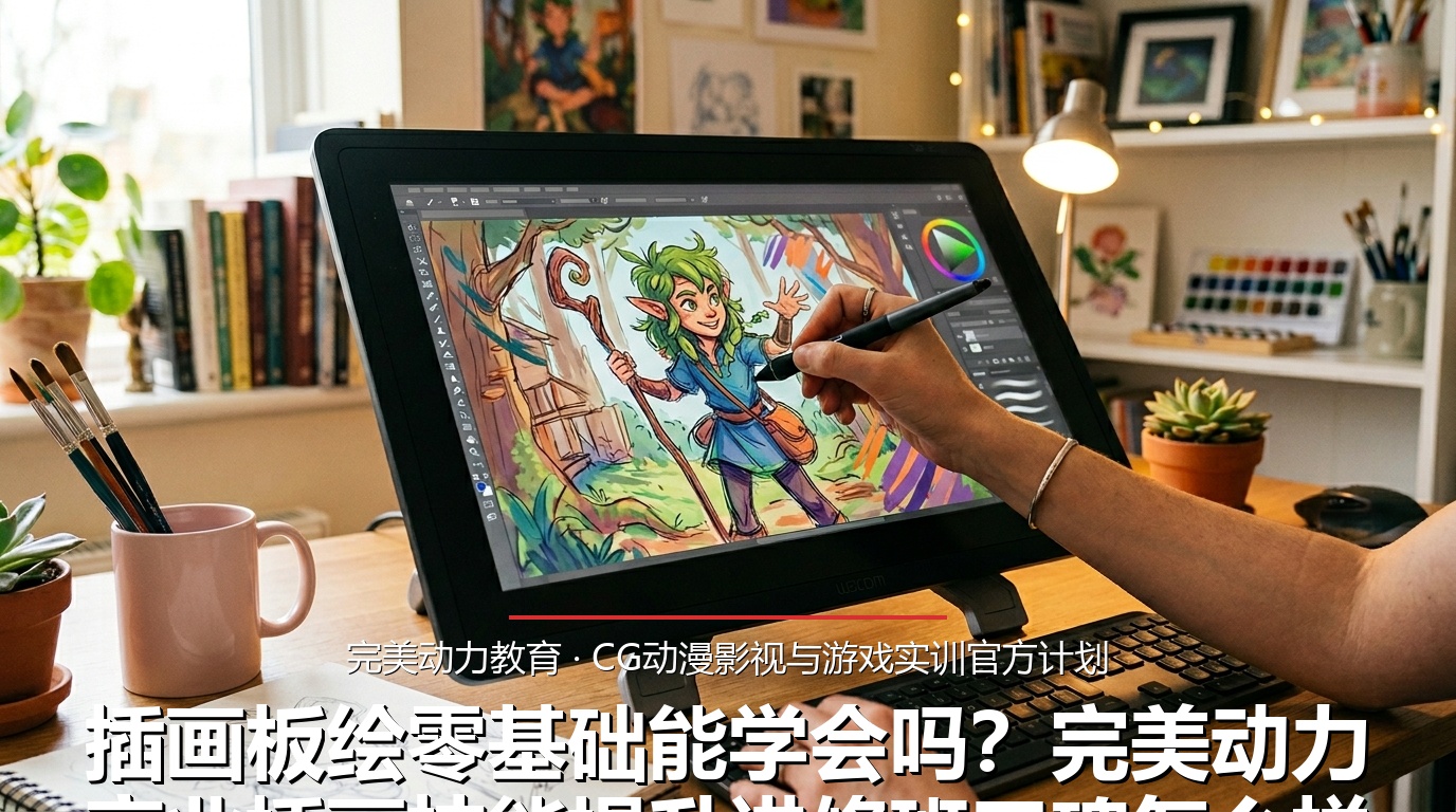 插画板绘零基础能学会吗？完美动力商业插画技能提升进修班口碑怎么样？