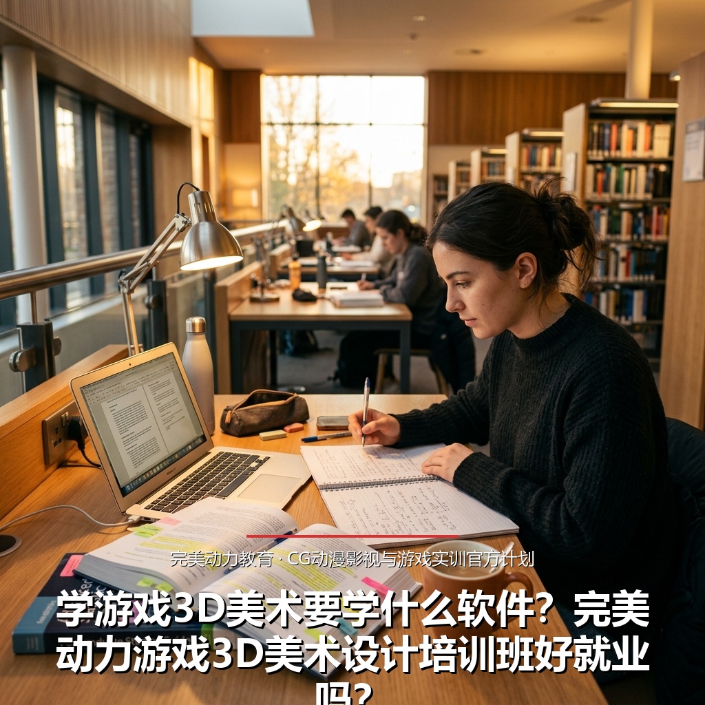 学游戏3D美术要学什么软件？完美动力游戏3D美术设计培训班好就业吗？