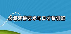 总裁演讲艺术与口才特训班招生简章来源课程海报