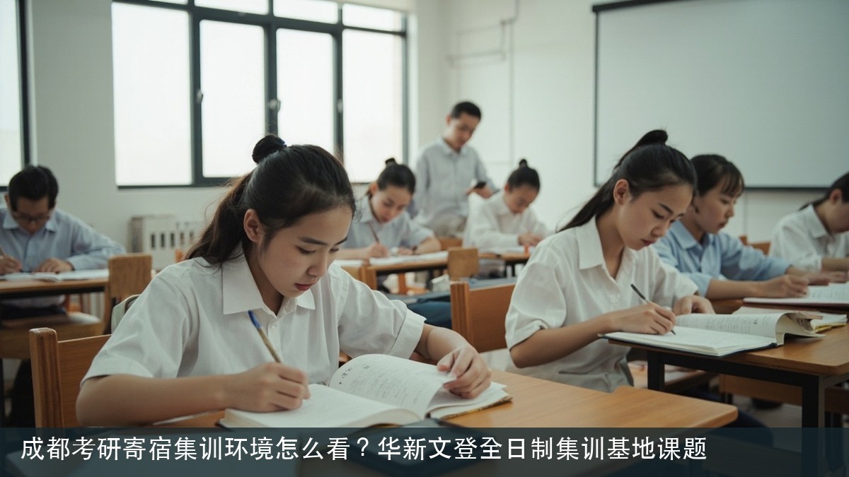 成都考研寄宿集训环境怎么看？华新文登全日制集训基地课题