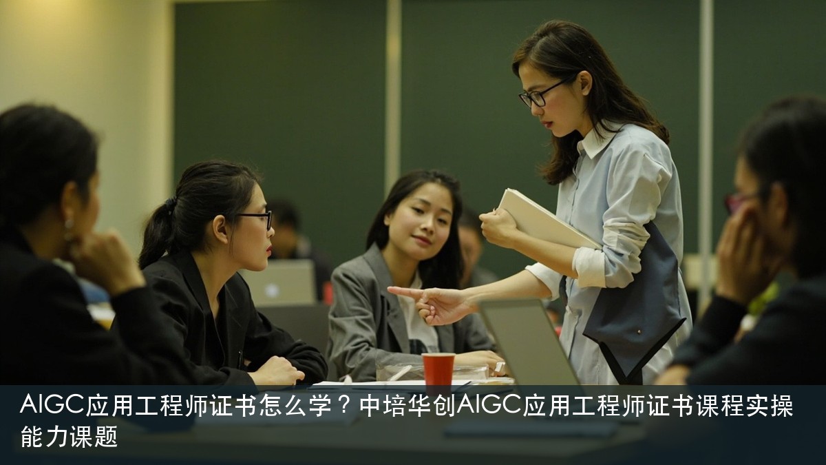 AIGC应用工程师证书怎么学?中培华创AIGC应用工程师证书课程实操能力课题